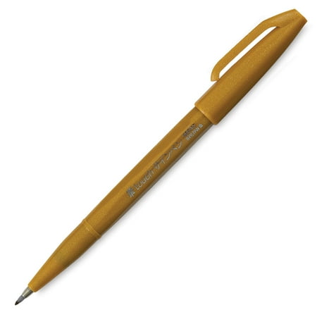 UPC: 0072512257265 | Pentel Arts Brush Tip Sign Pen – Ochre