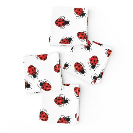Cocktail Napkins Nature Insects Bug Ladybug Garden Home Kitchen