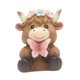 thumbnail image 3 of Estatua de vaca de las Tierras Altas de primavera, adorno de resina, elegante decoración para el hogar, linda figura de vaca Estilo D, 3 of 9