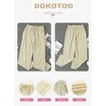 thumbnail image 5 of DOKOTOO Pants for Women Casual Cotton Pants Drawstring Elastic Waisted Straight Leg Khaki Pants Women XL US 16-18, 5 of 9