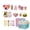 Blue, variant on Strawberry Pudding Toy, Pretend Play Kitchen Accessories, Simulation Snack Pudding Snack Outside Parts, Princess Play Food Tea Time Toys, Early Education Role Playing Feeding Toys