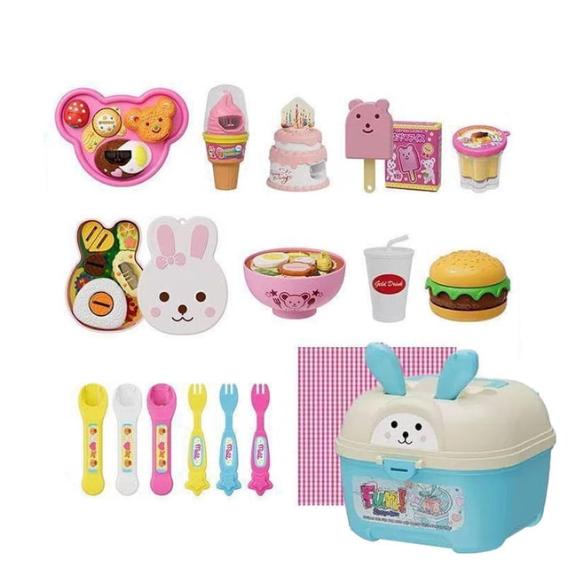 SharkTRUE Nourriture pour Poupée, 8 Pcs Jouets d'Alimentation pour Pouding pour Poupées, Nourriture de Jeu d'Imitation pour Jeu de Rôle de Poupée pour Filles de 3 4 5 6 Ans