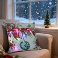 thumbnail image 6 of Christmas Themed LED Pillow, Holiday Decor with Flashing and Constant Lighting, 45x45cm Short Plush Cushion for Home Gift Idea, 6 of 6