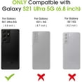 thumbnail image 2 of HAHDAXIA Case for Samsung Galaxy S21 Ultra 5G 6.8 inch, Liquid Silicone Soft Full Body Protection Shockproof Phone Case with [Microfiber Lining] Raised Lip Screen & Camera Protection (Lavende, 2 of 7