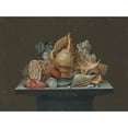 thumbnail image 2 of Anonymous 14x11 Gold Ornate Wood Frame and Double Matted Museum Art Print Titled - Still Life with Shells (19th Century), 2 of 4