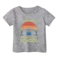 thumbnail image 1 of FhsagQ Mode Décontractée Imprimée pour Garçon et Fille, Col Rond, Manches Courtes, T-Shirt Ample, Printemps, Taille 10-12, Violet Gris, 3-4 Ans, 1 of 4