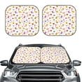 thumbnail image 2 of Fotbe Cartoon Birds & Flowers 2-Piece Car Windshield Sun Shade | Sun Blocker for Car Windshield | Foldable Automotive Interior Accessories for Sun Protection-Large, 2 of 7
