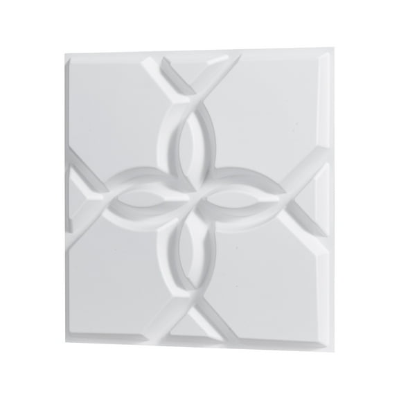 KFFKFF 3D Wall Panels, 33-Pack 11.81 x 11.81 in PVC Decorative Floral Tiles, 32 Sq.Ft Coverage for Accent Walls, Modern Interior Design for Bedroom, Living Room, or Gaming Space, Matte White