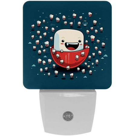 

Small teeth LED Square Night Lights - Compact and Multifunctional Illumination Solution for Any Space!