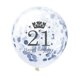 thumbnail image 3 of 5 globos de confeti de látex de 12 pulgadas para cumpleaños de 16, 18, 21, 30, 40, 50, 60 y 70 años, decoraciones para fiestas de cumpleaños y aniversario, 3 of 5