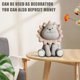 thumbnail image 4 of Hucha para niños, hucha de león marrón, hucha de resina irrompible, adorno de hucha, huchas reutilizables para niños, niñas y adultos, color gris, 4 of 7