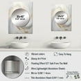thumbnail image 4 of Designart "Vortex of Gold and White Soft Waves II" Abstract Spirals Mirror Wall Decor - Modern Beige Abstract Large Mirror For Wall Art Decor - 32" x 24" Inch, 4 of 5