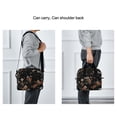 thumbnail image 5 of FORMRS Reusable Lunch Bag for Work School Leakproof Insulated Cooler with Adjustable Shoulder Strap, Black Flowers, 5 of 6