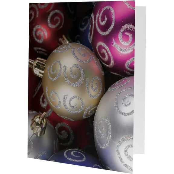 Christmas Ornaments 4" x 6" Cardboard Photo Folders - Pack of 100