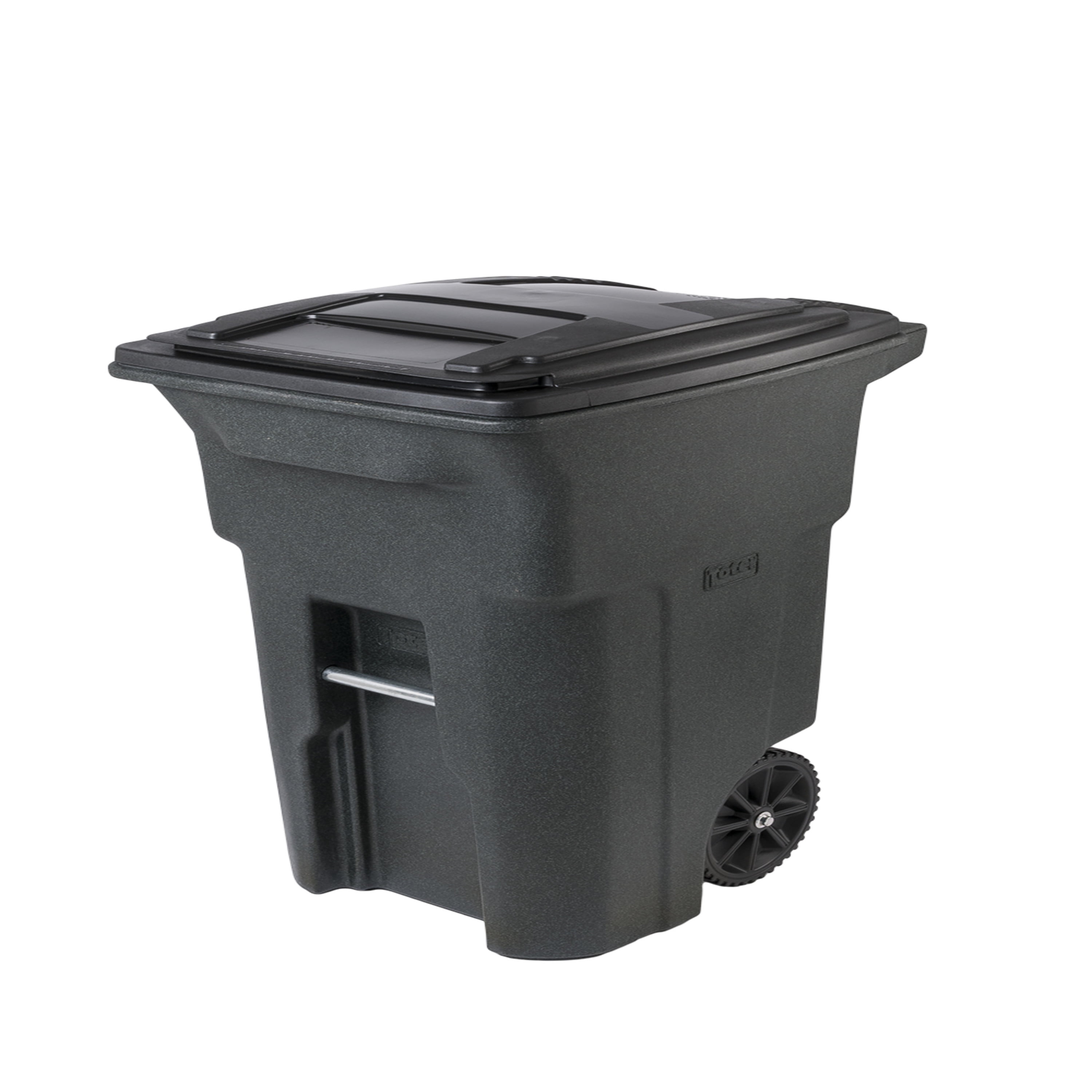 Toter 64 Gal. Trash Can Greenstone with Wheels and Lid