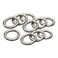 thumbnail image 2 of 10x Round Spring Snap Hook Metal Keyring Clasp Circle Carabiner DIY Clip Camping Backpack Handbag Shoulder Strap Keychain Ornament , Argent 25mm, 2 of 10