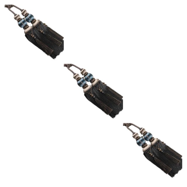 Baohd 2pcs Haut Pompon de Rideau Facile à et Excellent Décor pour une Large Application Rideaux de Polyester Suspendus Haut Bleu Foncé 3Set