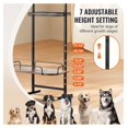 thumbnail image 2 of Dog Feeding Station with Storage, Elevated Stand for Large Dogs, Raised Pet Feeder Organizer with Shelves, Metal Frame, Non-Slip, Adjustable Height, 2 of 7