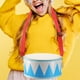 thumbnail image 4 of 1 Set Orff Percussion Instrument Juguete infantil Juguete de tambor de caja de dos caras, 4 of 5