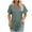 Army Green, variant on MIUOWANP Women's Tops Plus Size Women's Spring And Summer V-Neck Solid Color Casual Pullover Short Sleeves Tops Army Green XL