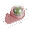 thumbnail image 6 of shenmeida Catnip Wall Ball Edible Cat Toys for Cat Lick Spherical Teeth Cleaning Cat Catnip Toy Rotatable Cat Licking Ball Healthy Kitty Catnip Wall Roller Cat Wall Treats for Cat Indoor Wall Decor, 6 of 7