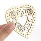 thumbnail image 3 of Decoración de madera Unique Bargains corazón Amor 3.1' x 3.1', 3 of 3