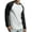 Black/White, variant on Men's Long Sleeve Crew Neck Baseball Shirt, Casual Dynamic Cotton Raglan T Shirts, Red/White L, 1 Count, 1 Pack