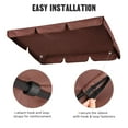 thumbnail image 6 of Yescom 76"x44" Swing Canopy Cover Replacement UV 30+ Water Resistance Outdoor Garden, 6 of 12