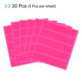thumbnail image 3 of Uxcell Reflective Stickers, 30in6 Sets 4.5x1 Inch Adhesive Caution Warning Safety Tape Strips, Pink, 3 of 5