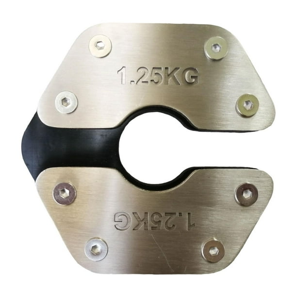 Discos de peso fraccionarios para gimnasio. Fáciles de guardar. Versátiles. Portátiles (1,25 kg). Fáciles de acoplar. Compactos. Ideales para