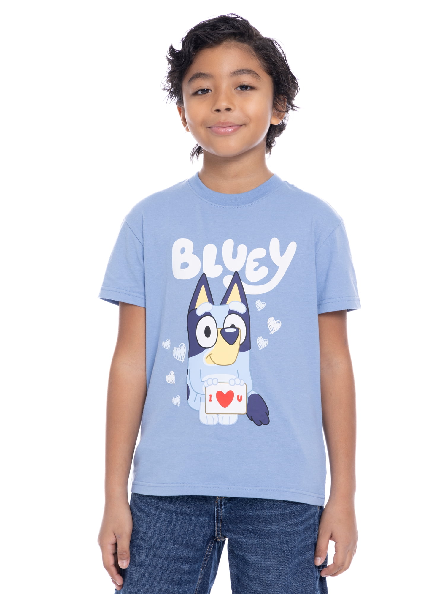 TODDLER BLUEY VALENTINES DAY TEE SHIRT