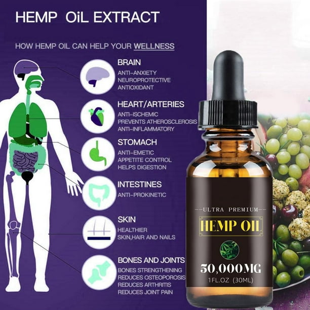 Aceite de semilla de cáñamo orgánico 30ml Aceite de semilla de cáñamo orgánico para aliviar el estrés de la ansiedad Masaje corporal Aceite esencial Cuidado del cuerpo ANGGREK Otros