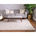thumbnail image 5 of Unique Loom Davos Shag Soft & Cozy Area Rug 10' x 10' Square Linen, 5 of 5