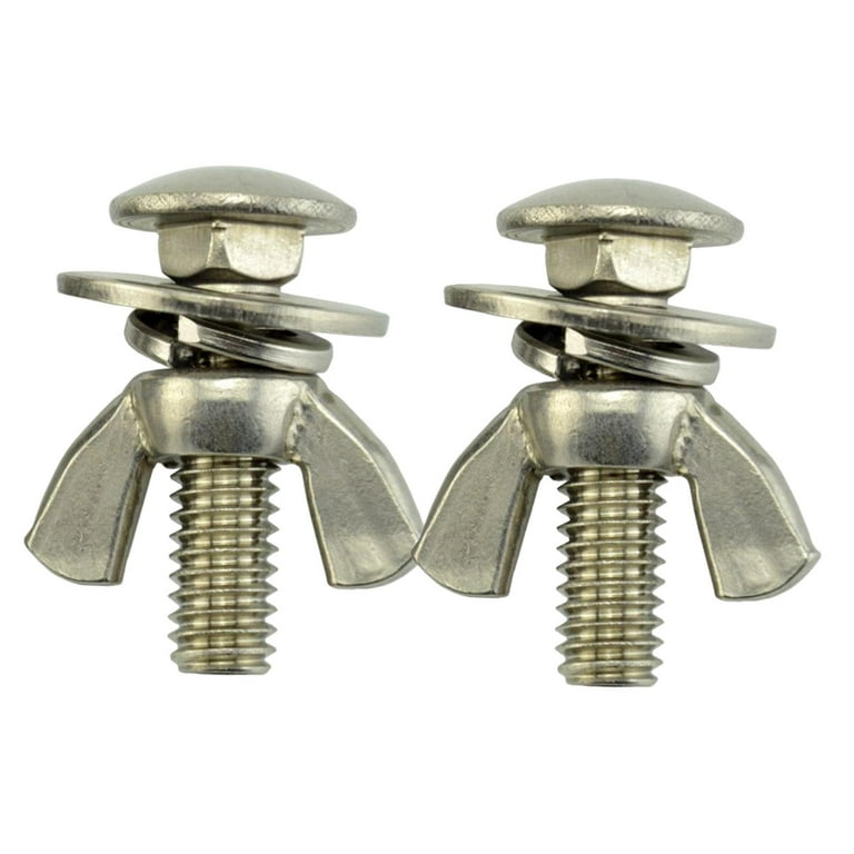 2Pcs Tech Diving Butterfly Screw s Wing Nuts Thumb Screws Fastener 316 Stainless for Backplates Accessories, Rust Resistance -