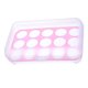 thumbnail image 2 of Injueey Soporte para huevos, refrigerador, 15 rejillas, bandeja para huevos, caja con tapa, contenedor de almacenamiento de plástico apilable Type8 NO8, 2 of 6