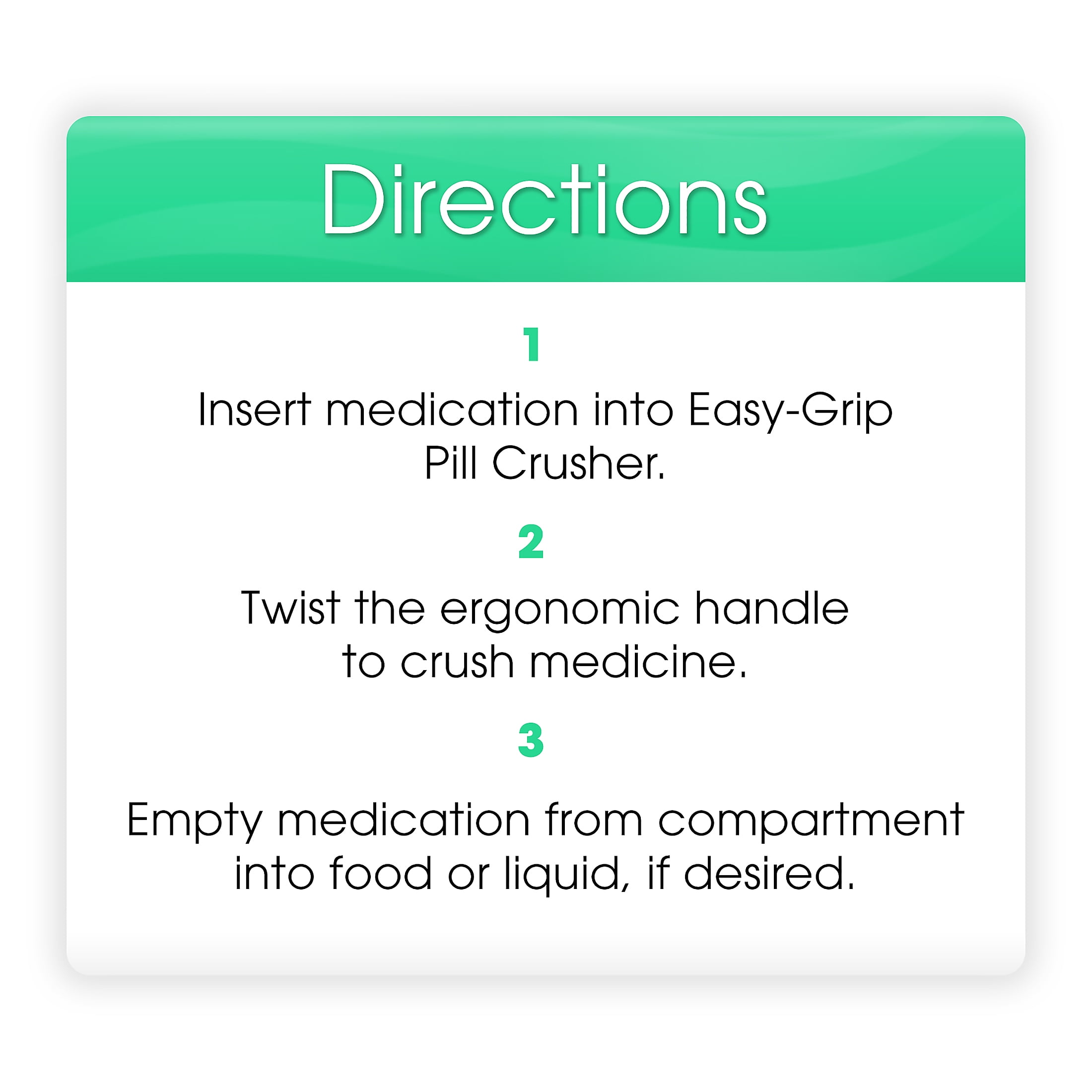 Equate Easy Grip Pill Crusher, Colors May Vary 