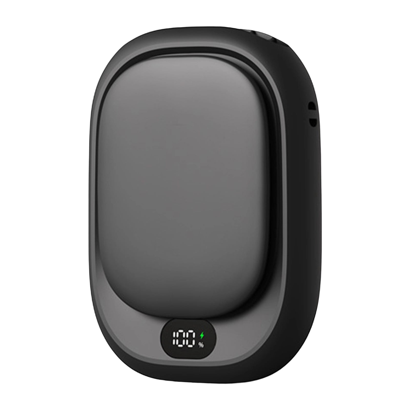 Portable Hand Warmer Fan, Black Portable Hand Warmer Fan, 2-in-1 Rechargeable 10000mAh With Digital Display, Winter Warmth & Cooling Gift