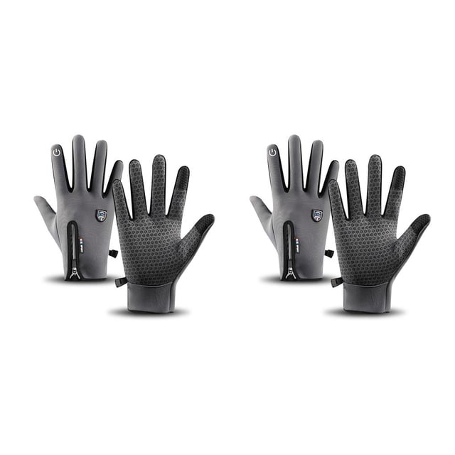 sweethay Guantes de invierno resistentes a la intemperie elásticos a prueba de viento pantalla táctil cálidos Unisex mano pesca calentador Type6 NO6