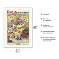 thumbnail image 2 of Ford The General Utility Car - Economical & Reliable - Vintage Advertising Poster by Oswald Hamilton Cuningham c.1912 - Fine Art Rolled Canvas Print 27in x 40in, 2 of 4