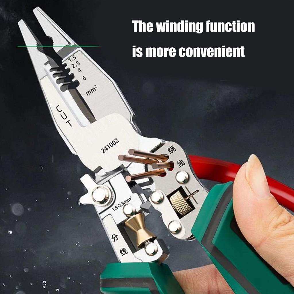 MOMOJIA 8 In 1 Wire Stripper Wire Stripping Tool with Voltage Tester Cable Cutters