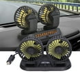 thumbnail image 4 of Electric Car Fan,360 Rotatable DoubleHead 5 Blades 2 Speeds Cooling Fan Suitable for Car Vehicles, 4 of 8