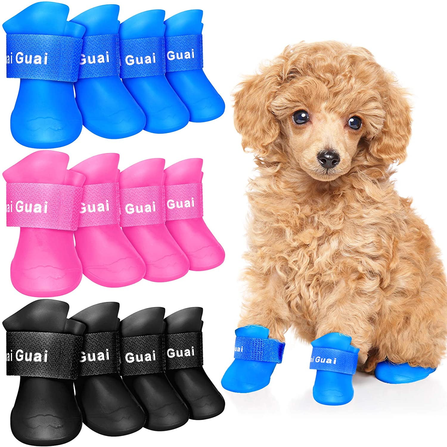 pink dog rain boots