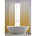 thumbnail image 3 of Gray Yellow Sheer Curtains 84 inches Long 2 Panels Set Gradient Tiers Sheers Rod Pocket Small Window Short Curtains for Kitchen Cafe, Each 52" W x 84" L, 3 of 7