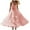 Pink, variant on IROINNID A-Line Dress For Women Lace Suspenders Swing Evening Dress Sleeveless V-Neck Dress Full-Length Solid Color Dress
