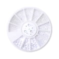 thumbnail image 3 of CoreLiving 01 Sparkling Aurora Iridescent Faux Pearls in Mixed Assorted Sizes Round 12 Grid Nail Art Decoration Wheel for Creative 3D DIY Manicure Supplies, 1 Box, 3 of 3