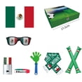 thumbnail image 4 of Set completo para fiesta de aficionados al fútbol: material de tela, gafas del equipo, matracas, pintura facial y pancartas; suministros para fiestas deportivas y celebraciones de días de partido, 4 of 5