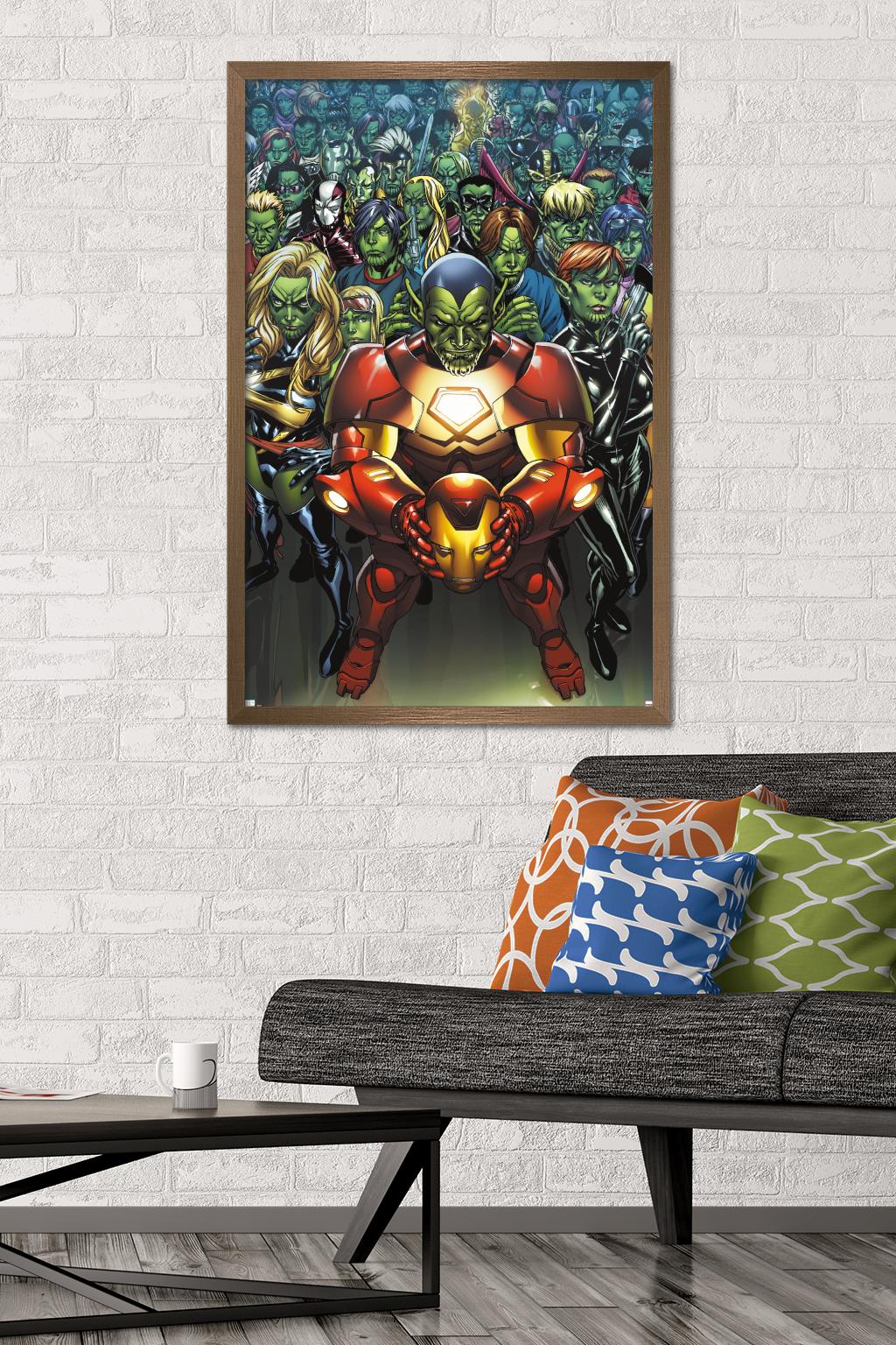 Marvel Comics - Secret Invasion - Avengers: The Initiative #15 Wall Poster, 22.375" x 34" Framed