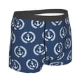 thumbnail image 3 of Daiia Navy Nautical Men's Underwear Boxer Briefs, Cotton Stretch Moisture-Wicking Underwear-Large, 3 of 9