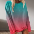 thumbnail image 1 of 2023 Chandail en Molleton Oversize pour Femmes Mode Femme Manches Longues Col Rond Blouse Imprimée Automne Pull Décontracté Tops Coupe Ample Tops pour Femmes, 1 of 5