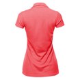 thumbnail image 3 of A2Y Women's Basic Casual 4-Button Junior-Fit PK Ring Spun Cotton Pique Polo Shirt Neon Pink L, 3 of 6